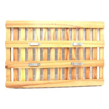 EISCO Wooden Herbarium Press Frame: 12 x 18 inches with 2 Buckle Straps