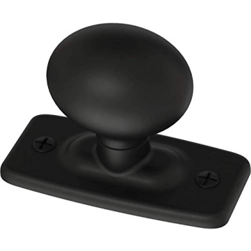 LIBERTY P28198K-FB-C Stylish Black Knob with Backplate