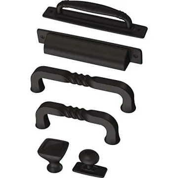 LIBERTY P28198K-FB-C Stylish Black Knob with Backplate