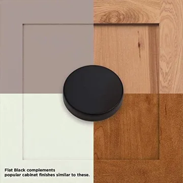 LIBERTY P28198K-FB-C Stylish Black Knob with Backplate