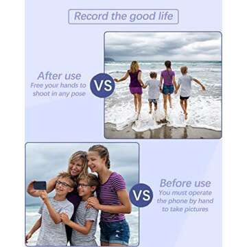 Remote Shutter for iPhone Camera, Bluetooth Remote for Android, Hands Free Works with Take a Christmas Family Portrait, Create Amazing Photos and Selfies, Wrist Strap Included（3 Pack） (Classic)