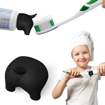 WXCGX Pooping Dog Butt Toothpaste Topper: Funny Silicone Toothpaste Dispenser - Self-Closing Toothpa...