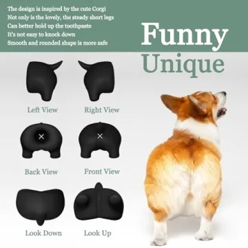 WXCGX Pooping Dog Butt Toothpaste Topper for Fun Brushing