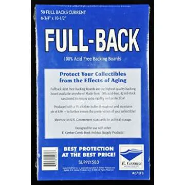 Premium Comic Book Preservation Kit - 50 Boards & Sleeves