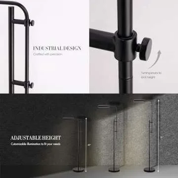 O'Bright Cedric Adjustable Pharmacy Floor Lamp - Versatile Design