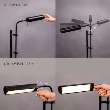 O'Bright Cedric Adjustable Pharmacy Floor Lamp - Versatile Design