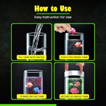 Brewish Bubble Fish Lamp for Kids and Adults - Soothing Decor