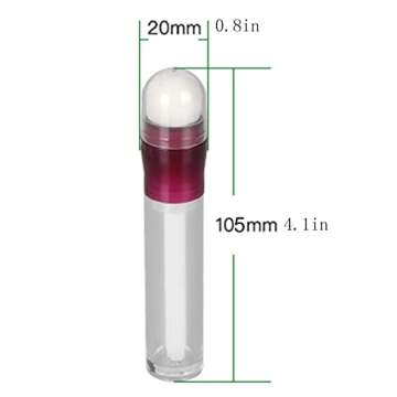 Qixivcom 6ml Concealer Empty Tube with Cotton Brush Concealer Stick 0.2oz Mini Clear Eraser Conceale...