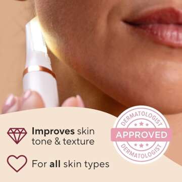 Flawless Dermaplane Glo Sonic Razor for Skin Renewal