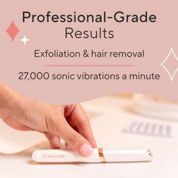 Flawless Dermaplane Glo Sonic Razor for Skin Renewal