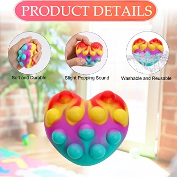 Enjoy 3D Sensory Heart Fidget Toys for Kids and Adults