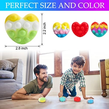 Enjoy 3D Sensory Heart Fidget Toys for Kids and Adults