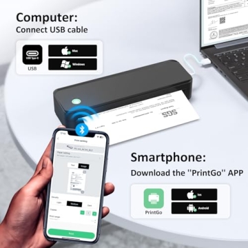 Portable Wireless Thermal Printer for Easy Travel