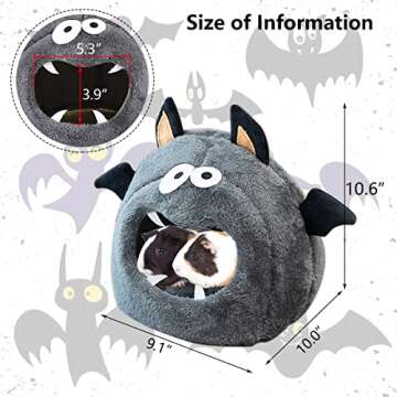 CooShou Guinea Pig Bed Hideouts - Warm Small Animal Bed for Pets