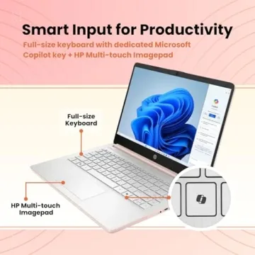 HP Ultrabook Laptop with Microsoft Copilot AI & Office 365