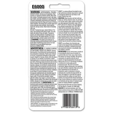 2 oz Eclectic Products 800432 E6000 Craft Adhesive