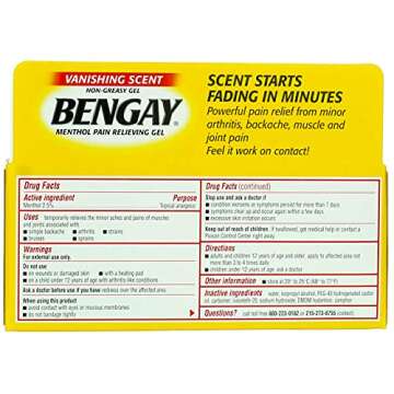 Bengay Non-Greasy Vanishing Scent Gel - 5 Pack