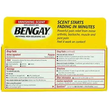 Bengay Non-Greasy Vanishing Scent Gel - 5 Pack