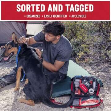 Surviveware 238 Pcs Comprehensive Premium Survival First Aid Kit - Medical Emergency Kit for Travel ...