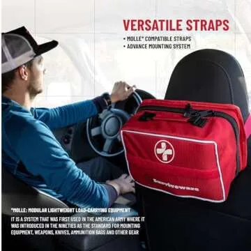 Surviveware Premium 238 Pcs First Aid Kit for Adventurers