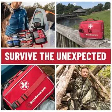 Surviveware Premium 238 Pcs First Aid Kit for Adventurers