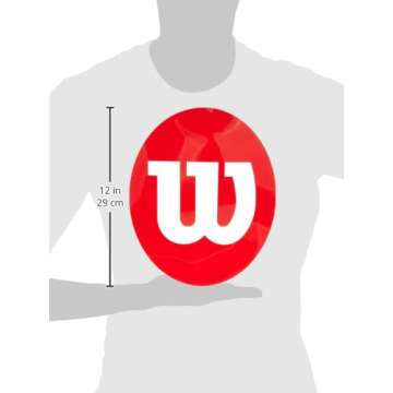 Wilson Logo Stencil for Unisex Tennis Racquets - Personalize Your Game Red X0015 MP