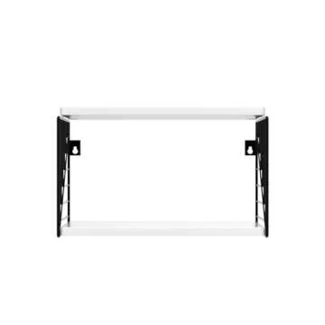 Floating Bedside Table Floating Nightstand Bedside Shelf Wall Mounted Nightstand 2 Tier Floating Wall Shelf Beside Table Floating Shelves for Wall in Bedroom Living Room Bathroom Kitchen Office, White