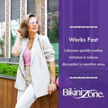 Bikini Zone After Shave Crème with Soothing Lidocaine, 2-Pack