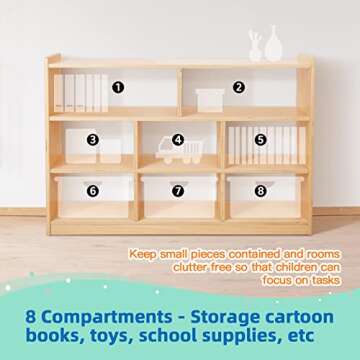 OOOK Montessori Shelf Toy Organizers and Storage for Kids