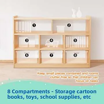 OOOK Montessori Shelf Toy Organizers and Storage for Kids