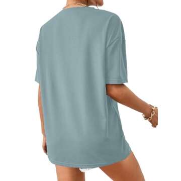 Trendy Remidoo Women's Oversized Graphic Tee for Casual Wear