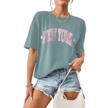 Trendy Remidoo Women's Oversized Graphic Tee for Casual Wear