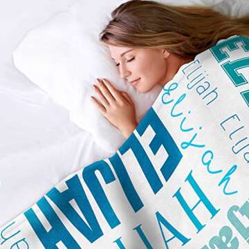Personalized Baby Name Blankets - Soft Custom Gifts for Kids