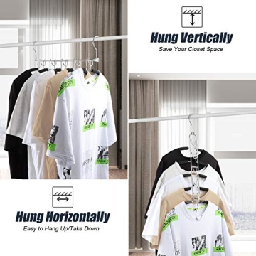 HuaQi Space Saving Clothing Hangers Durable & Elegant
