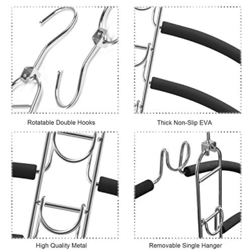 HuaQi Space Saving Clothing Hangers Durable & Elegant
