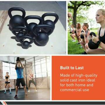 Cast Iron Kettlebell for Home Strength Training