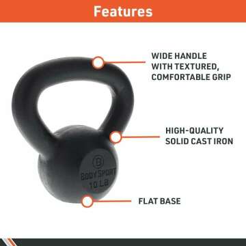 Cast Iron Kettlebell for Home Strength Training