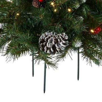 18" Frosted Urn Filler with LED Lights & Cones