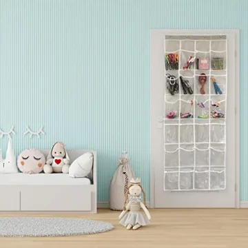 24 Pockets Over The Door Shoe Organizer for Space Saving