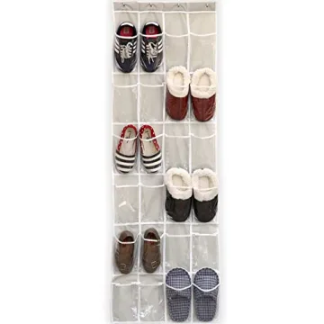 24 Pockets Over The Door Shoe Organizer for Space Saving