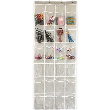 24 Pockets Over The Door Shoe Organizer for Space Saving