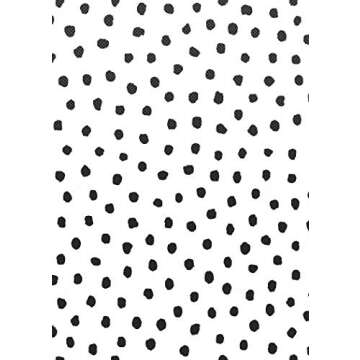 Black Painted Dots on White Better Than Paper® Bulletin Board Roll