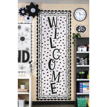 Black Painted Dots on White Better Than Paper® Bulletin Board Roll