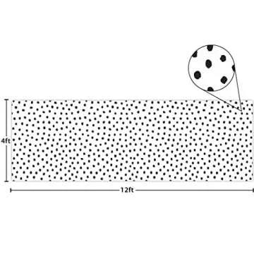 Black Painted Dots on White Better Than Paper® Bulletin Board Roll