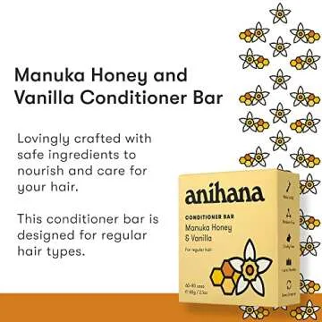 ANIHANA Conditioner Bar for Regular Normal Hair Clean Purifying Natural Healthy Look and Shine Parab...
