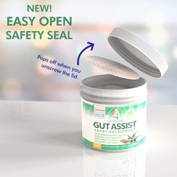 Doctor Danielle Gut Assist - Leaky Gut Repair Supplement Powder - Glutamine, Arabinogalactan, Licorice Root - Supports IBS, Heartburn, Bloating, Gas, Constipation, SIBO from