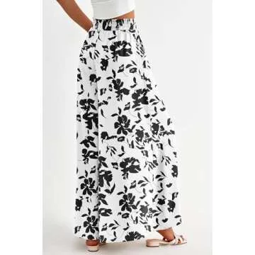 PRETTYGARDEN Women's Summer Wide Leg Palazzo Pants