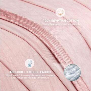 Elegear Revolutionary Cooling Blanket Twin, Absorbs Heat to Keep Body Cool for Night Sweats, Arc-Chill 3.0 Cool Fiber Q-Max>0.5 for Hot Sleepers, Lightweight Summer Cold Blankets for Sleeping, Pink