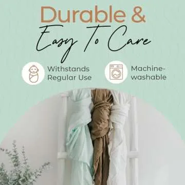 Fern & Avery Baby Swaddle Blankets - Receiving Blankets for Boys & Girls - Lightweight Breathable Gender Neutral Baby Gift - Mint 3-Pack