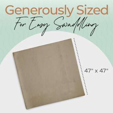 Fern & Avery Baby Swaddle Blankets - Receiving Blankets for Boys & Girls - Lightweight Breathable Gender Neutral Baby Gift - Mint 3-Pack